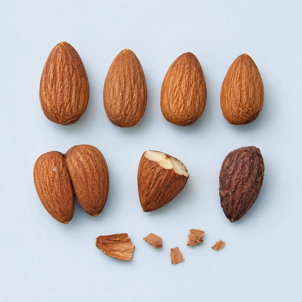Muestra de almendras