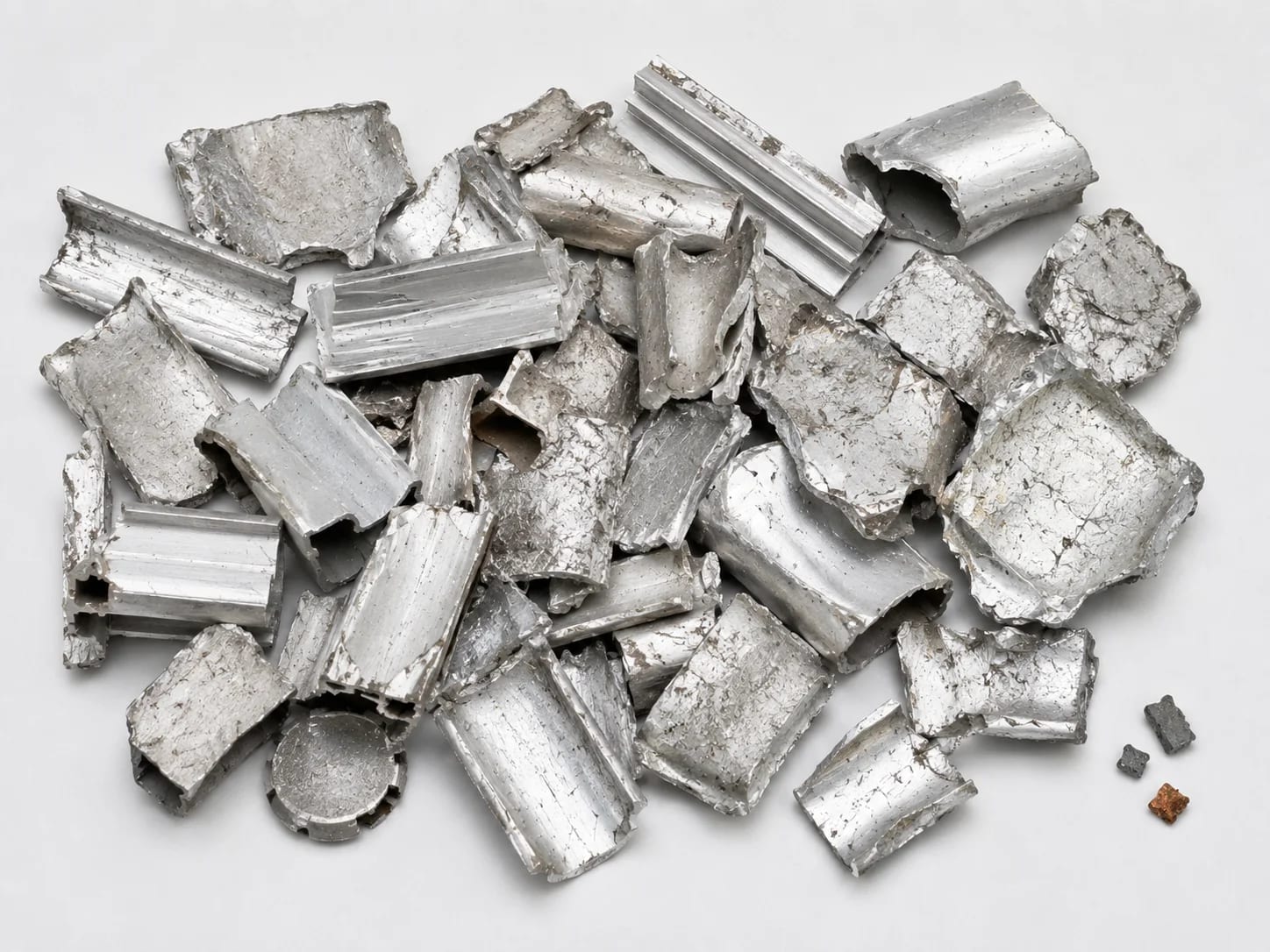 Fracción de aluminio reciclado mejorada tras la retirada de metal pesado por XRT.